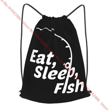 Яжте риба за сън шнур раница гореща нова стил фитнес голяма пазарска чанта голям капацитет спортна чанта