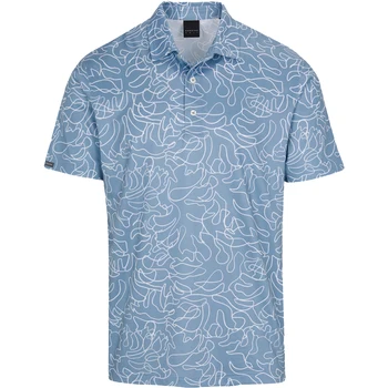 Мъжка спортна спортна риза за голф на открито Лятна поло бързо съхнеща облекло Спорт за свободното време Джърси мода отпечатани Топ голф облекло