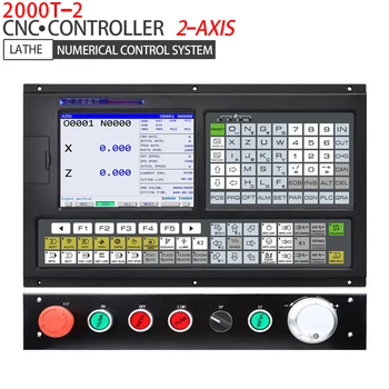 Висококачествен комплект за управление на струг PLC поддържа държач за електрически инструменти CNC контролер 2 ос, подобен на контролния панел на GSK