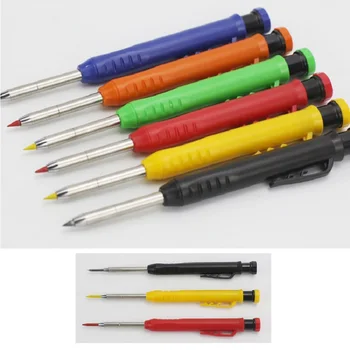 Solid дърводелец молив комплект дървообработващи инструменти механичен молив 3 цвята зареждане строителство работа инструменти дърводелски маркиране писар