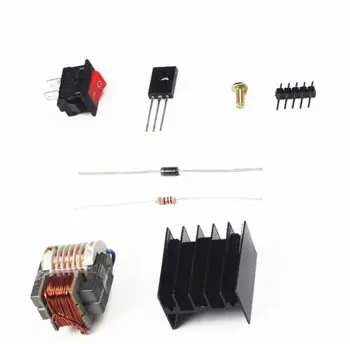 Високоволтов трансформатор 15KV бустерна бобина инвертор радиатор превключвател диод diy електроника