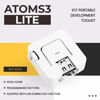 M5Stack AtomS3 Lite ESP32-S3 програмируем контролер с USB функция за изтегляне Вградено IoT приложение IoT преносим инструментариум