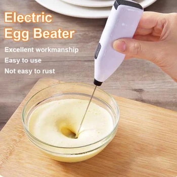 Електрически миксер за размахване Домакински ръчен мини бъркалка за яйца Кухненски блендер Кафе мляко чай Разбийте сметана Разбъркване