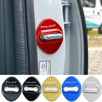 4Pcs за Honda PILOT лого кола врата заключване ключалката капак емблеми стайлинг врата запушалка защитен случай против ръжда стикери аксесоари