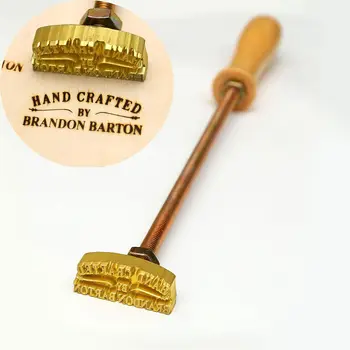 Персонализирано персонализирано лого Брандиране Stamp Фирма Кожен пакет Сватба Дървена торта Бургер Брандиране Iron Seal DIY