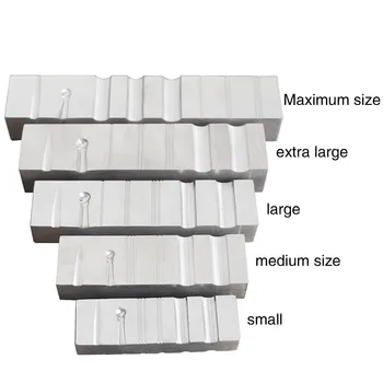  Огъване на бижута & Оформяне на пейка Дизайн на стоманен блок Формиране на блок Dapping с полукръгъл / гривна / пръстен Groove