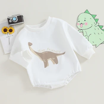 Новородени дрехи есен зима облекло бебе момче суитчър гащеризон извънгабаритни пуловер риза боди отгоре