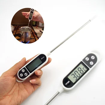 Цифров кухненски термометър за храна за домашно месо Водно мляко Сонда за готвене на храна BBQ Електронен термометър за фурна Кухненски инструменти