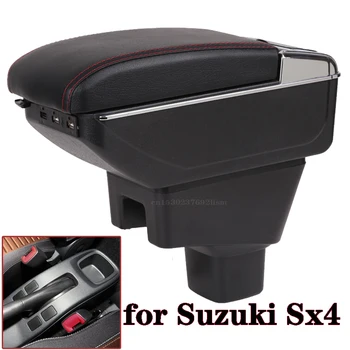 За SUZUKI SX4 Кутия за подлакътници Интериорни части Багажник за пепел Подлакътник за кола Части за ретрофит Кутия за съхранение Аксесоари за кола Интериорни детайли USB