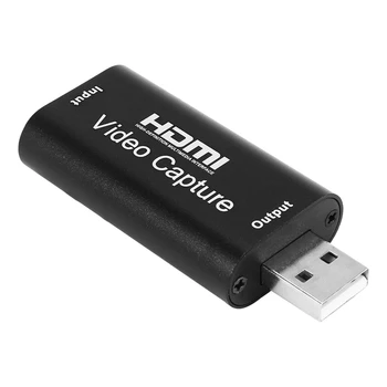 HFES аудио видео карти за заснемане към USB 2.0 1080P 4K запис чрез DSLR видеокамера Action Cam за придобиване с висока разделителна способност