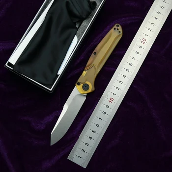 LEMIFSHE 9400 прозрачна PEA дръжка D2 Mark S30V острие къмпинг ловна чанта тактически инструмент сгъваем нож