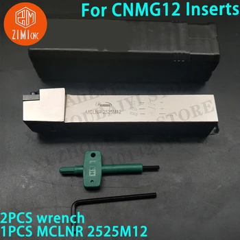 1pcs MCLNR 2525M12 Държач за външни стругови инструменти CNC инструменти за CNMG12 карбидни вложки за CNMG карбидни вложки CNC резачка опашка