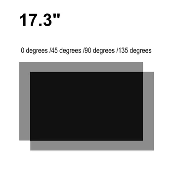  10pcs лист 17inch LCD LED поляризиращ филм за PC монитор екран 45 градуса