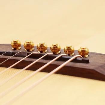 6бр комплект Народна акустична китара Мостови щифтове Струни Медни щипки за нокти Комплект комплект Музика Аксесоари за инструменти