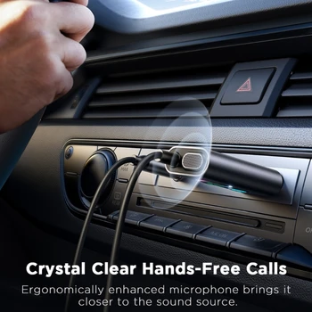 Car Bluetoothсъвместим 5.3 безжичен приемник за свободни ръце Говореща музика с нисък шум AOS
