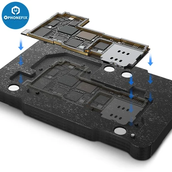 Qianli Среден слой рамка приспособление за iPhone X до 13Pro Max дънна платка BGA Reballing калай засаждане приспособление притежателя