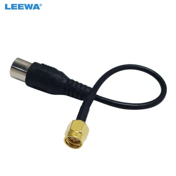  LEEWA 16.2cm автоматичен конектор SMA мъжки към IEC DVB-T TV PAL женски адаптер за щепсел RG174 кабелен джъмпер Pigtail Wire #CA3918