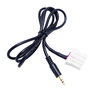 3 5mm черен B70 AUX аудио адаптер входен кабел за Mazda 2 3 5 6 MX5 RX8 2006 MP3 CD Changer Jack Plug