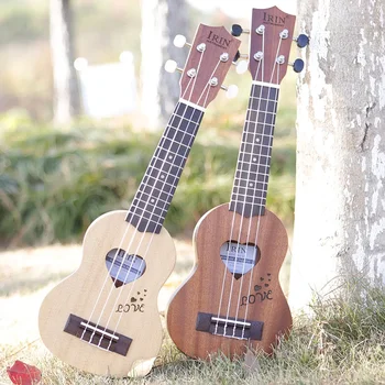 IRIN 17 инчов укулеле смърч дърво музикален инструмент 4 струнна хавайска китара с чанта за съхранение Подаръци за възрастни Детски образователни инструменти
