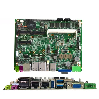 Индустриална дънна платка с 2 SATA LVDS HDMI Intel Core i7 CPU Fanless дънна платка